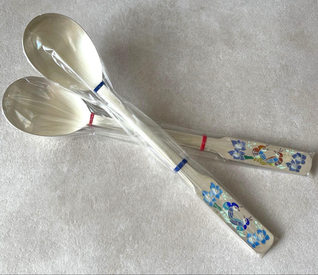 銀製　スプーン・箸セット　Ag800 93g 韓国製 楽天市場】H.JIN 亀 銀 箸スプーンペアセット カトラリーセット 亀