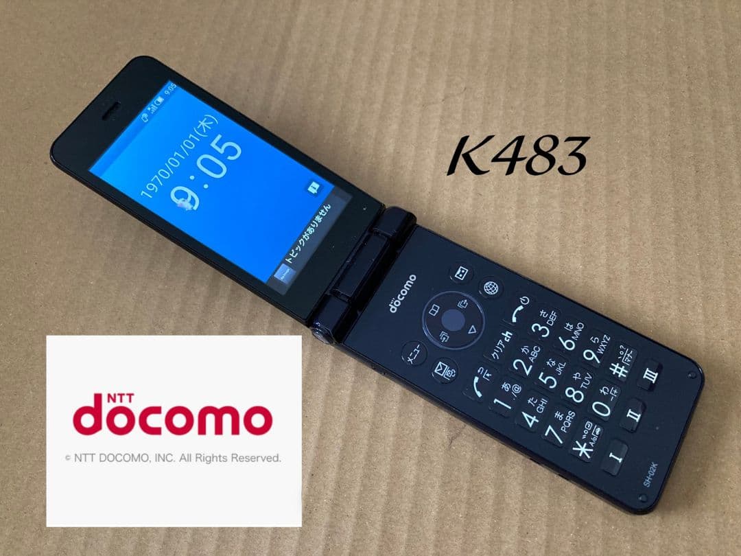 美品 K483 ドコモ AQUOSケータイ SH-02K ガラホ simフリー AQUOS ケータイ SIMフリー☆ ドコモ AQUOSケータイ 4G SH-02K 判定〇