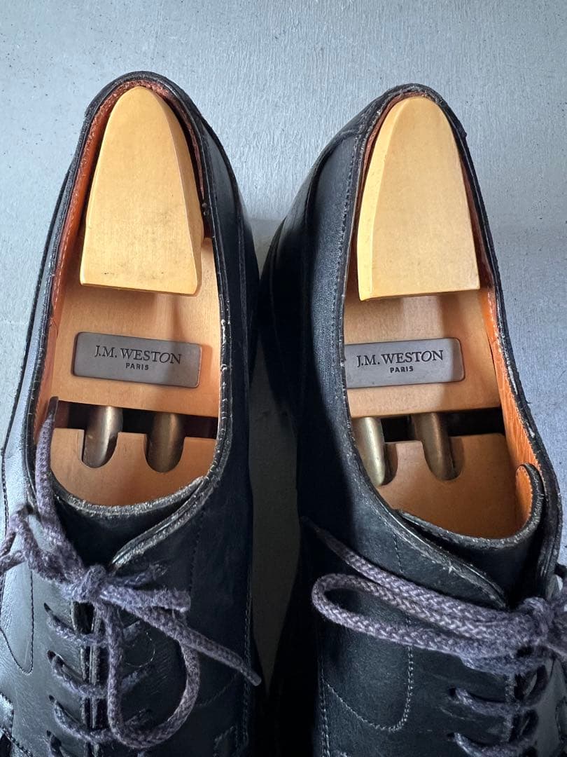 J.M. WESTON GOLF 7D ブラック 26.5cm シューツリー付き