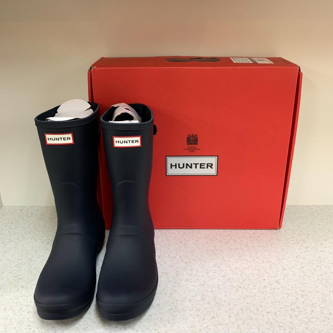 ★ハンター オリジナル ショート バック アジャスタブル　ネイビー 楽天市場】HUNTER ハンター レインブーツ オリジナルショートバック