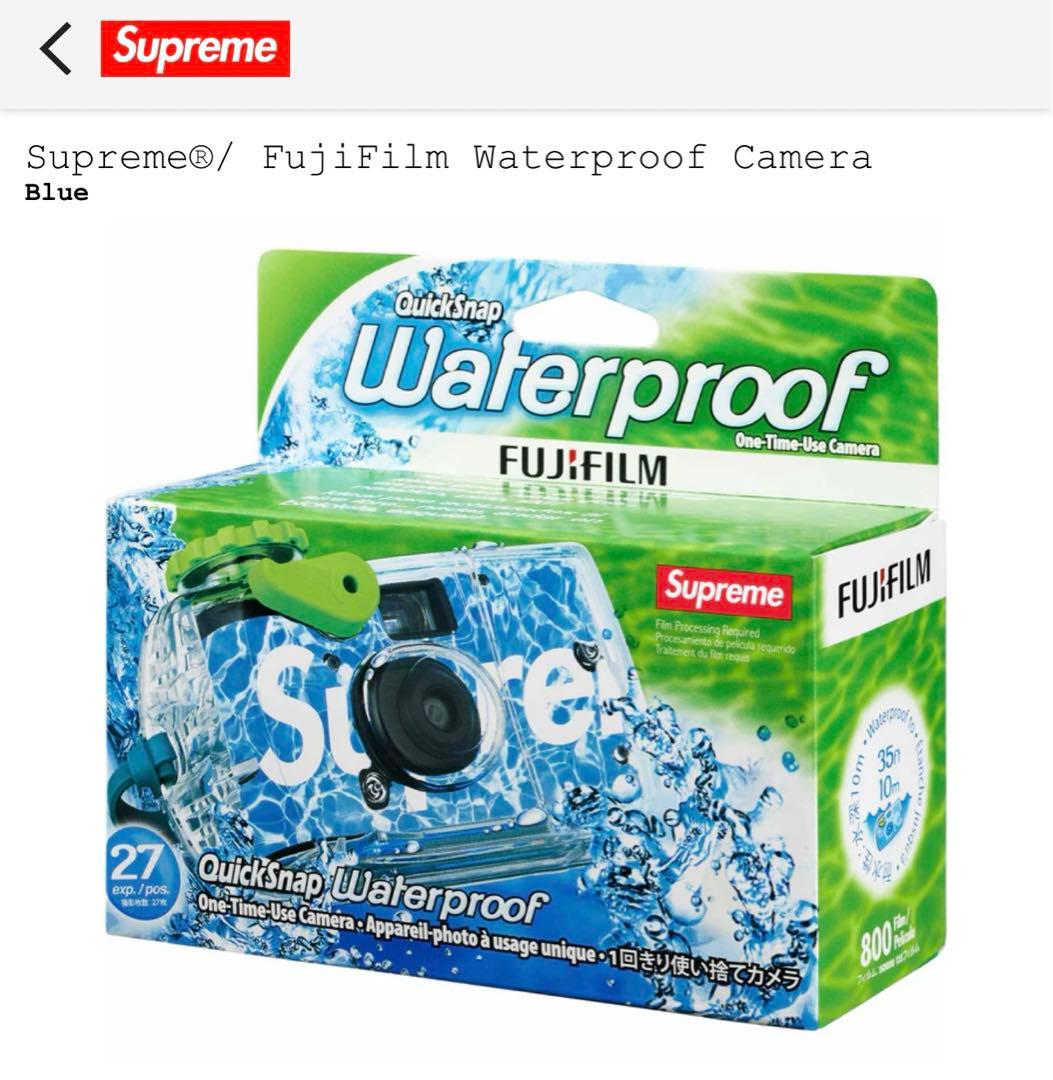 Supreme FujiFilm Waterproof Camera 使い捨て - メルカリ
