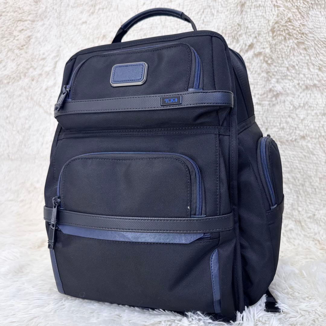 極美品 トゥミ ビジネスリュック アルファ3 T-PASS ブラック 青 - メルカリ