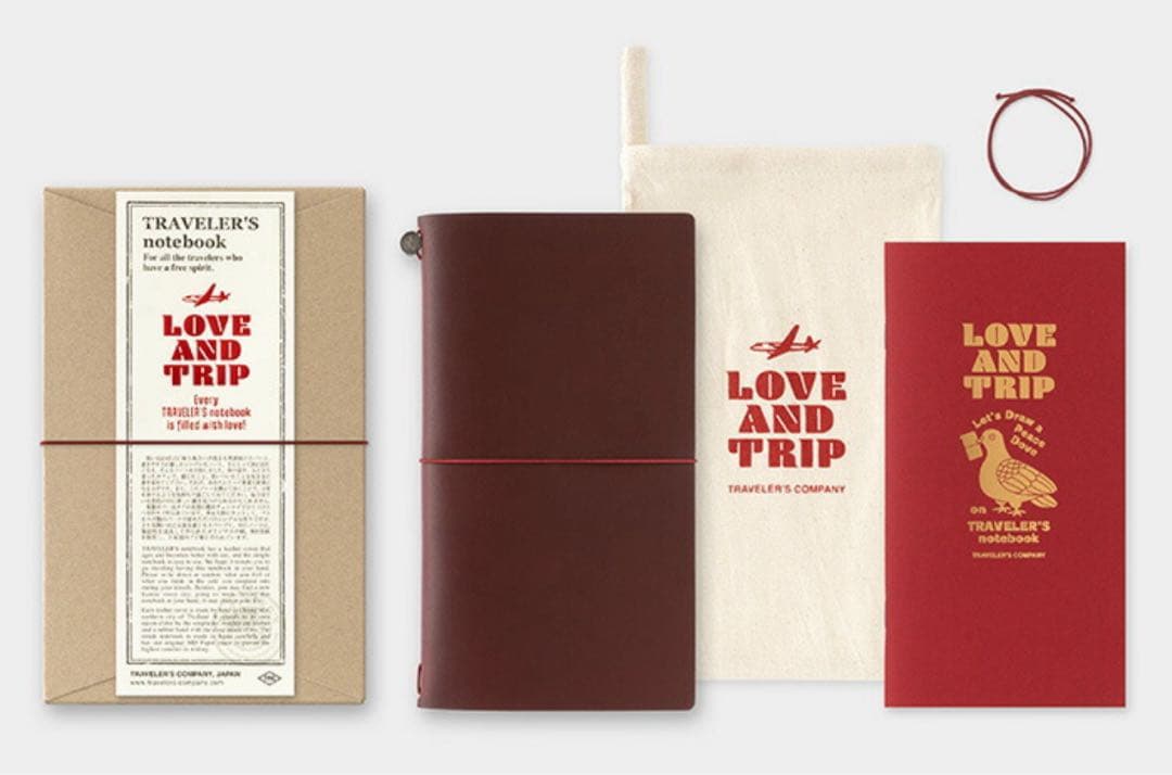 TRAVELER'S トラベラーズノート LOVE AND TRIP TRAVELER'S notebook LOVE AND TRIP Red / レッド | TRAVELER'S COMPANY