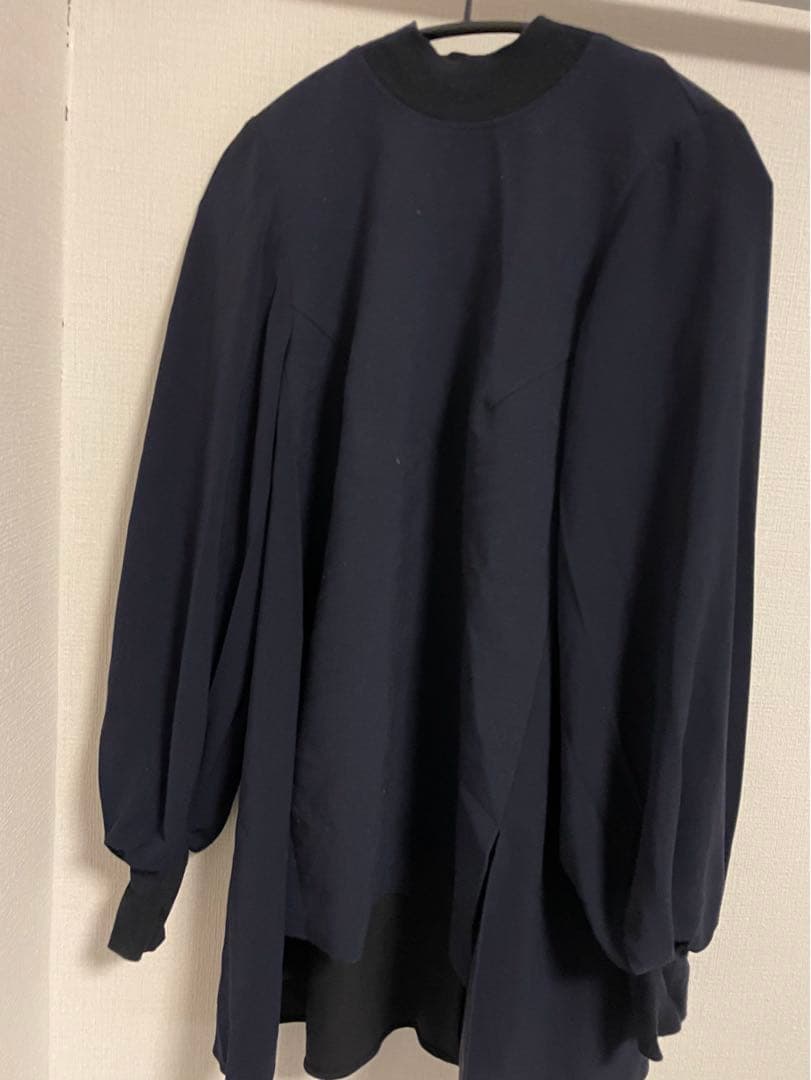 エンフォルド PEダブルクロスベストコンビプルオーバー ダークネイビー