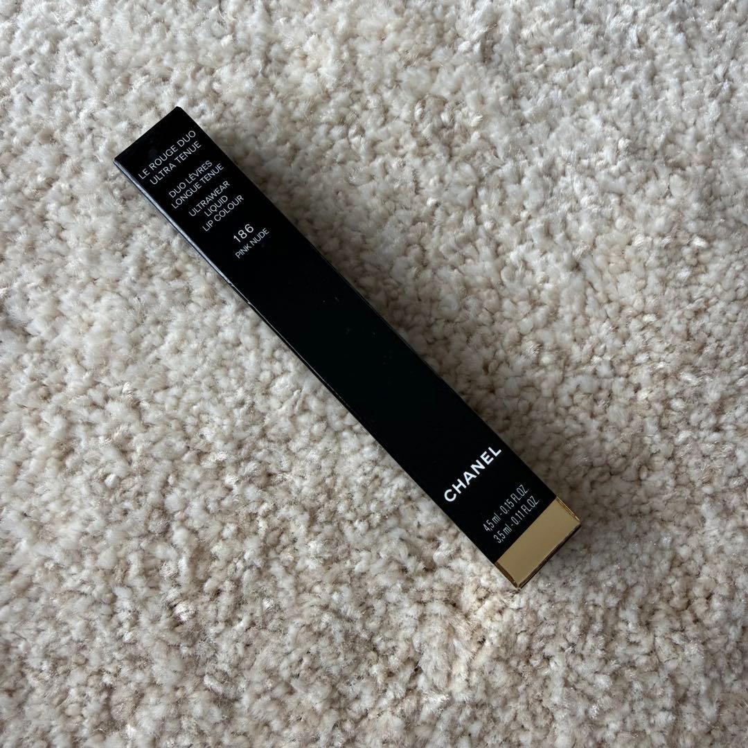 新品未開封CHANEL ル ルージュデュオウルトラトゥニュ186 ピンクヌード