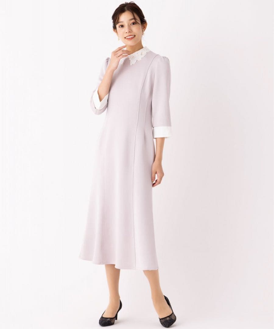 【美品】CELFORD 襟付きAラインワンピース CELFORD｜衿付きAラインニットワンピース | Rakuten Fashion(楽天