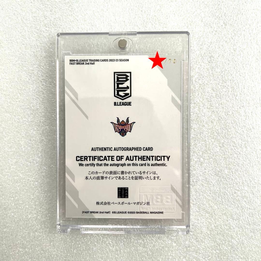 BBM‼️ジャック・クーリー選手‼️直筆サインカード 琉球ゴールデン