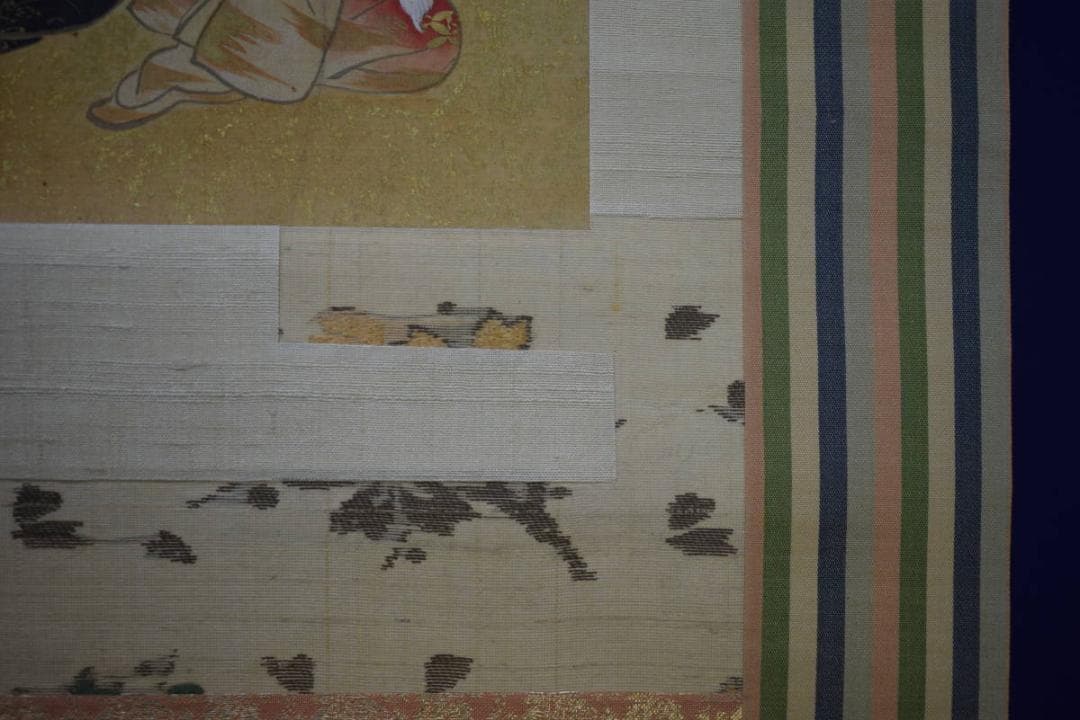 真作/寺田秋/美人画/人物図/金泥/布袋屋掛軸HH-902 - メルカリ