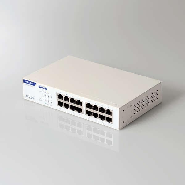 【新品未使用品】EHB-UG2B16-S　エレコム製、Giga HUB 箱のまま レイヤー2 Giga対応 アンマネージスイッチ - EHB-UG2B16-S