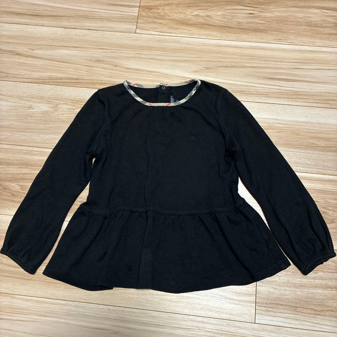 BURBERRY バーバリー カシミヤ混 ノバチェック トップスフリル 120