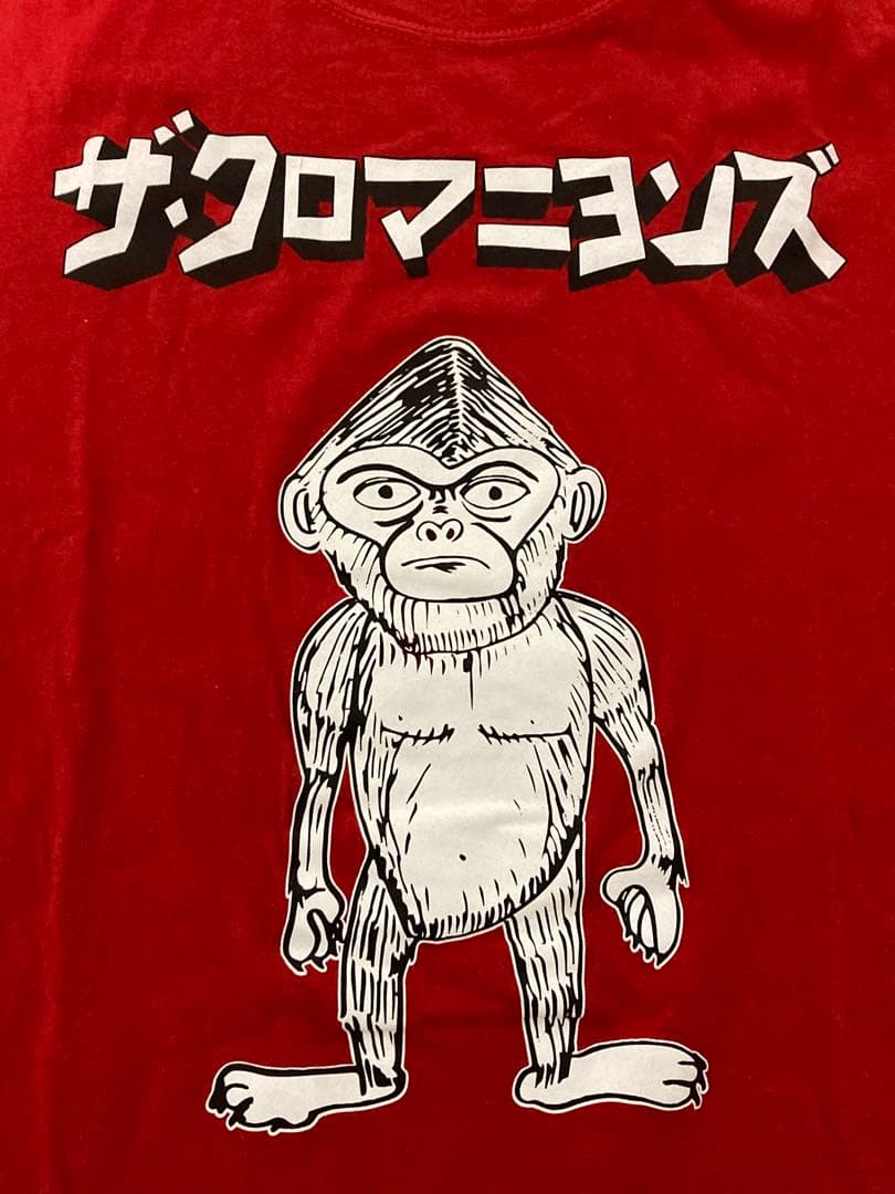 ザ クロマニオンズ Lサイズ Tシャツ 赤 甲本ヒロト ブルーハーツ 風と