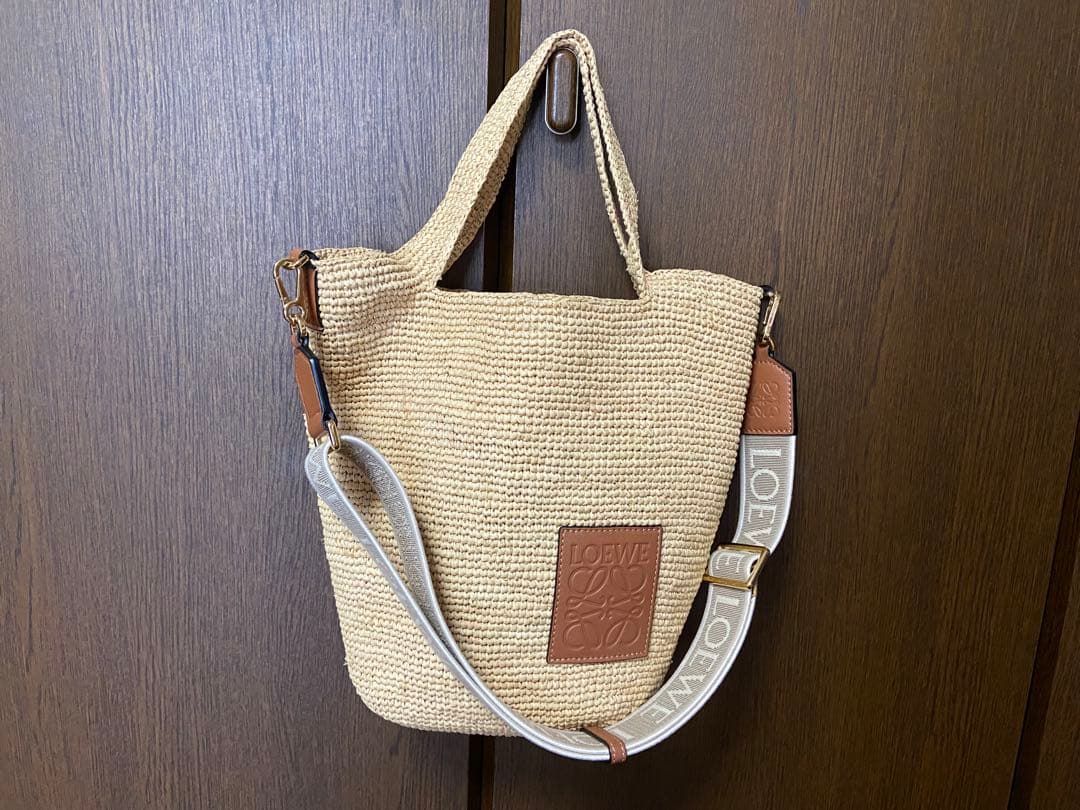 LOEWE 新品 かごバッグ SLIT MINI BAG ナチュラルタン ロエベ LOEWE