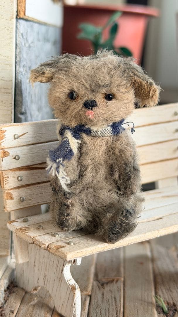 moriのえほん様 お茶目なワンコ ミニチュア ぬいぐるみ