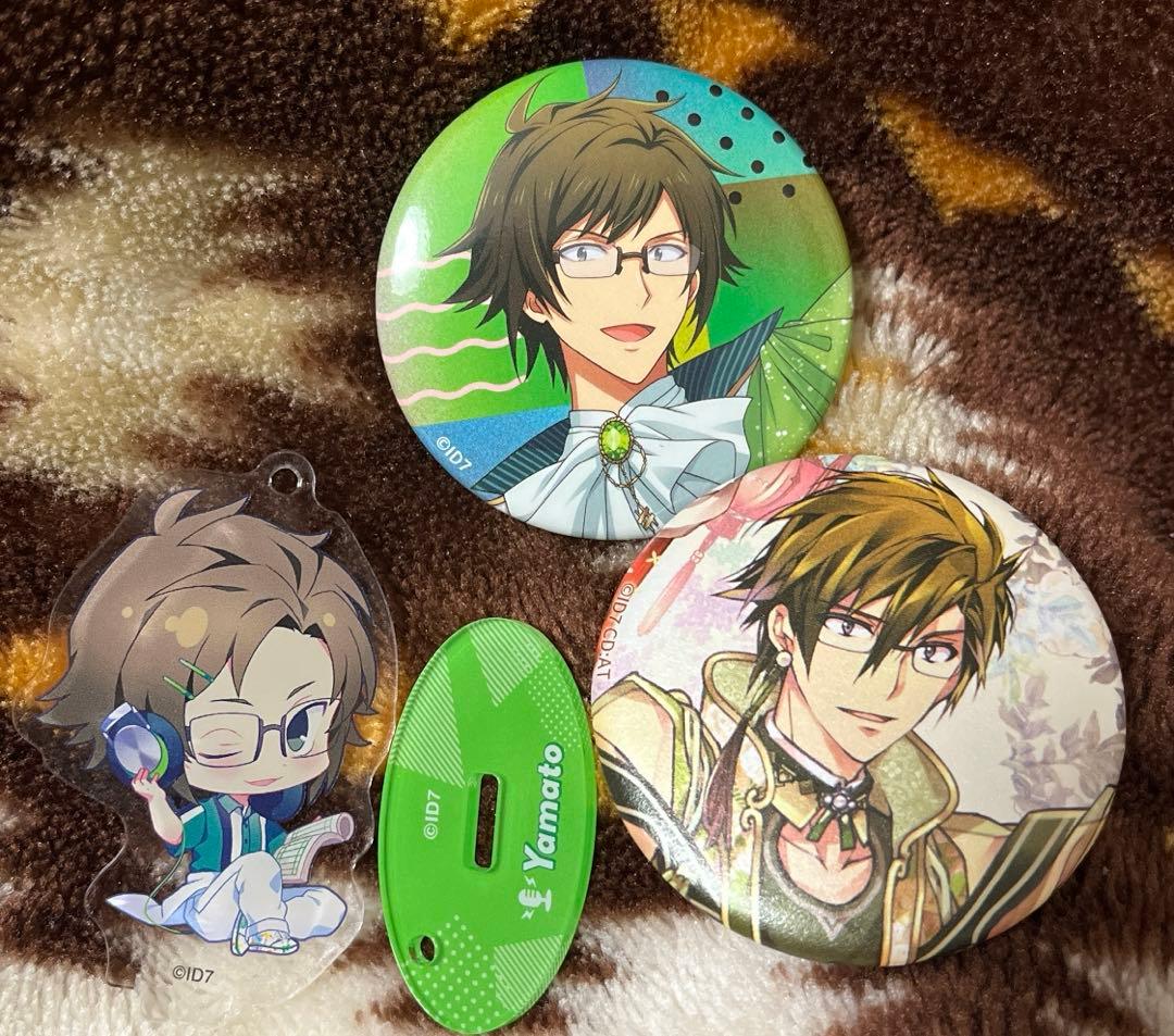 アイドリッシュセブン 二階堂大和 缶バッジ2個&ミニアクリルスタンド