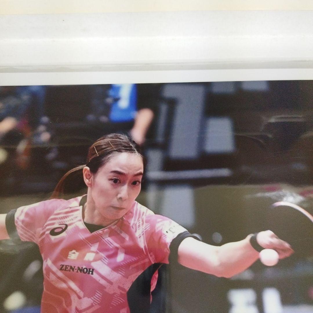 女子卓球 オリンピックメダリスト 石川佳純 直筆サイン入りフォト 証明