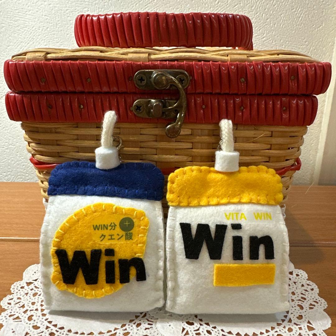 部活お守り ハンドメイド テニス フェルト Win jelly 2個セット - メルカリ