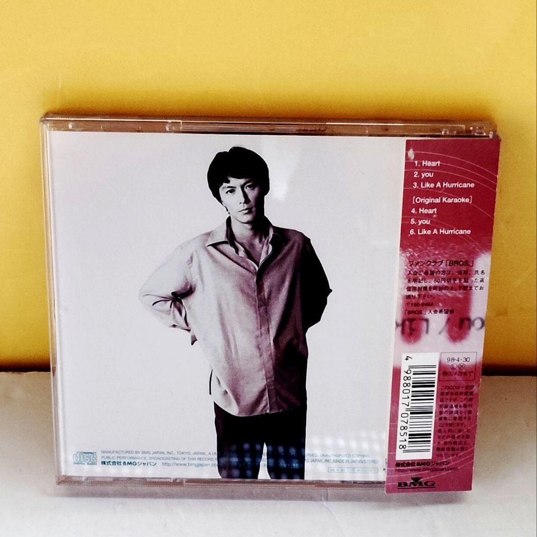 まとめ売り]福山雅治 Heart/you 他CD4枚セット 映画フライヤー付き