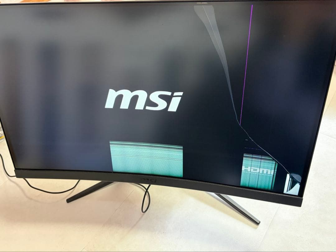 MSI ゲーミングモニター ジャンク品 - メルカリ