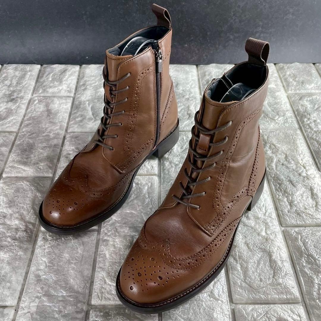 未使用級 23.5 リーガル ショートブーツ レースアップブーツ ゴアテックス 未使用級 23.5 リーガル ショートブーツ レースアップブーツ