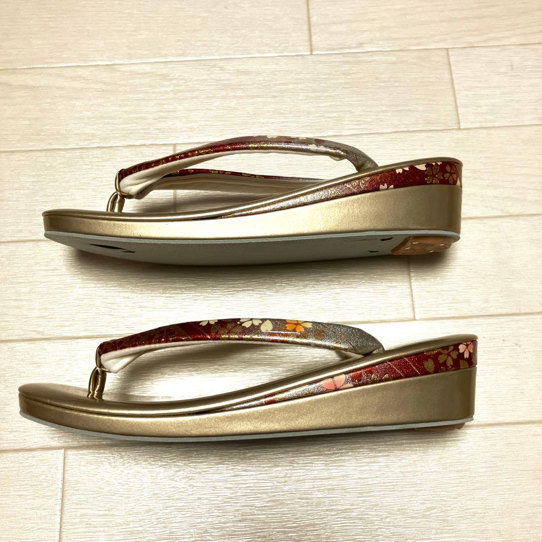 《未使用》草履バッグセット　成人式　日本製　24センチ