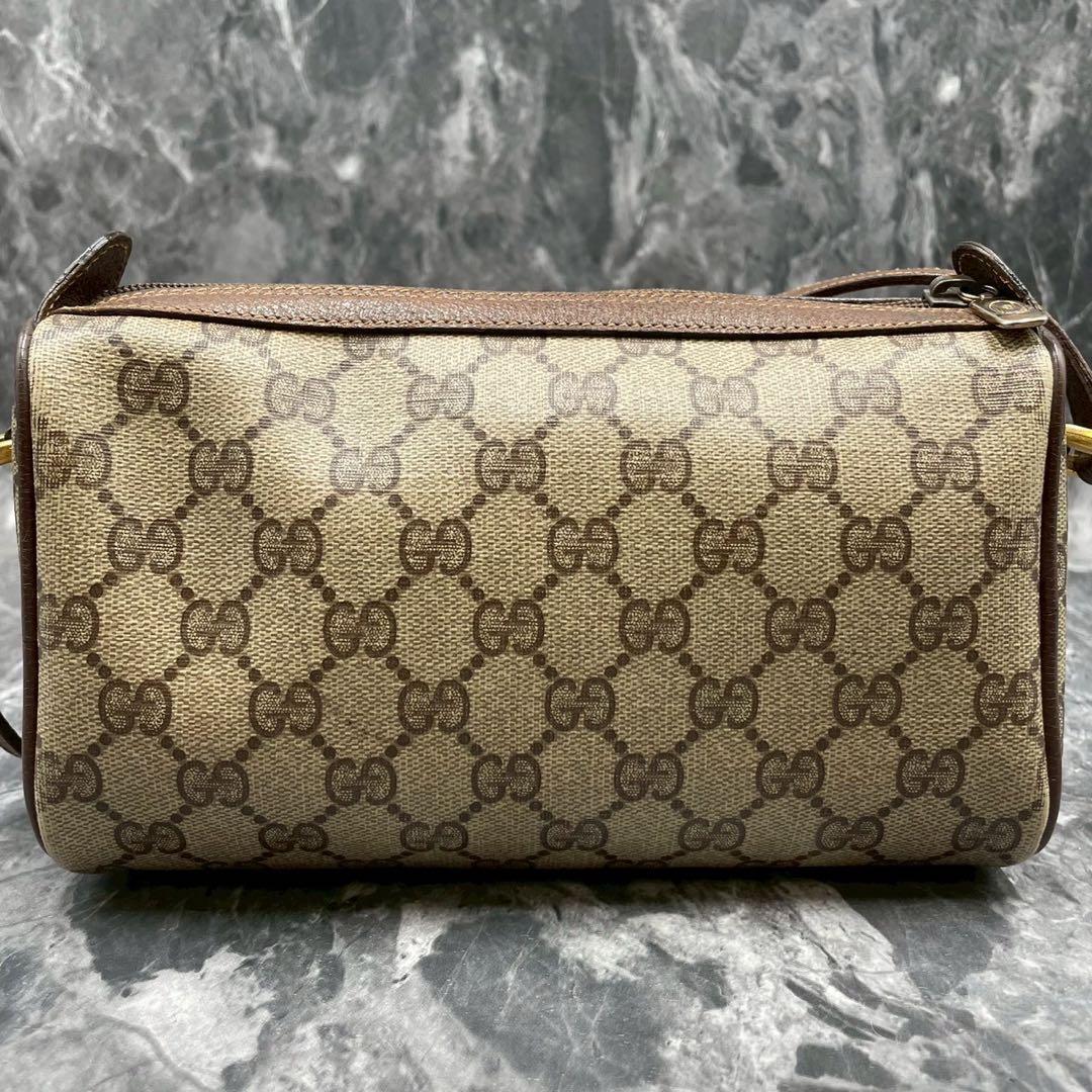 ✨美品✨GUCCI GG シェリーライン ショルダーバッグ ブラウン レザー