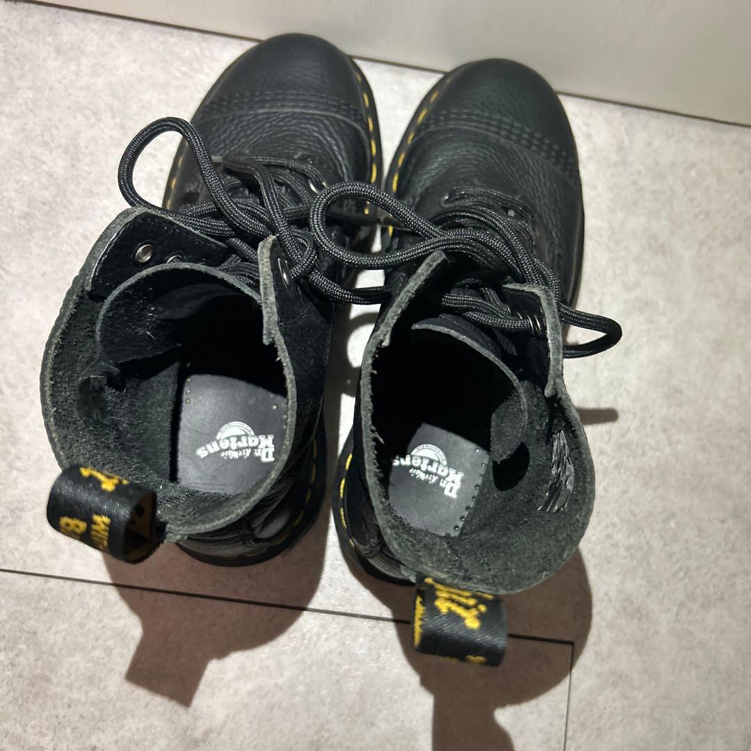 ドクターマーチン レザー ハイカット厚底ブーツ 黒 UK4 EU37の通販はau