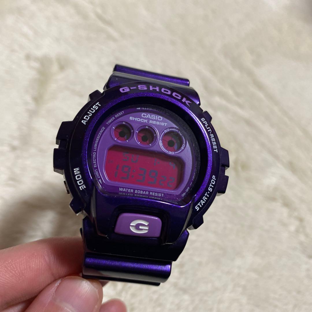 G-SHOCK DW-6900CC クレイジーカラーズパープル Casio G-Shock DW-6900CC-6JF Purple Digital Crazy Color Watch from