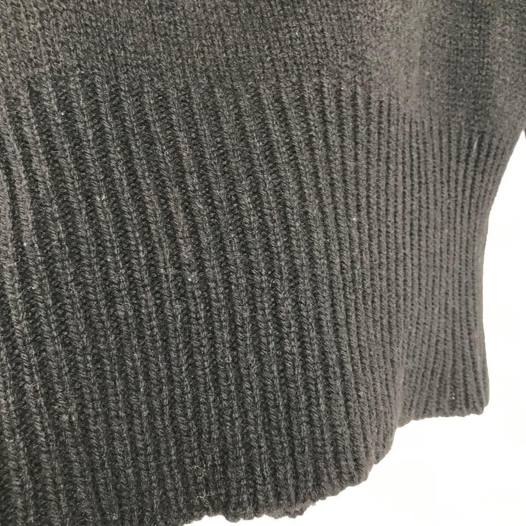 ブライスランズ ニット 42 ブラック タートルネック スコットランド製