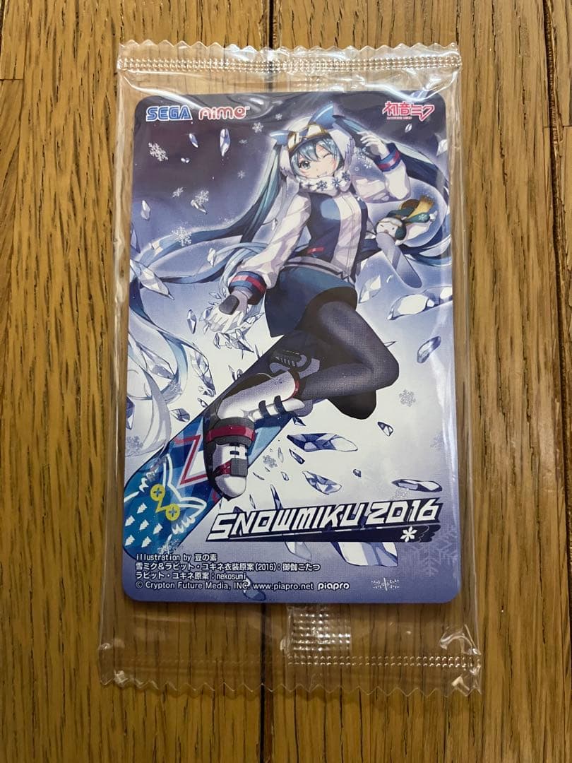 初音ミク  MIKU 2016 aimeカード 新品未開封 SEGA 初音ミク Aimeカード 雪ミク2016デザイン 未使用品 - メルカリ