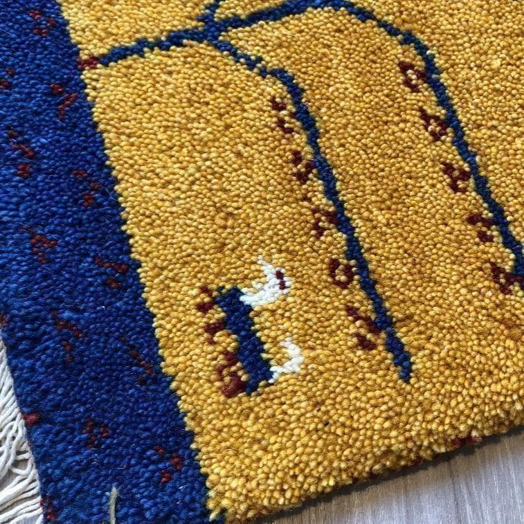 新品 高級手結び絨毯 GABBEH ギャッベ ラグ 40×60cm No 53 - メルカリ