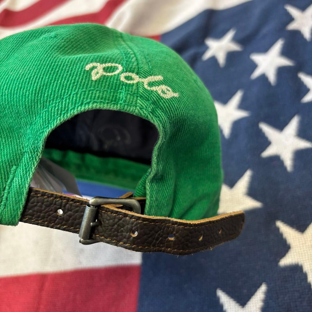 レアPOLO RALPH LAUREN キャップ アップリケド ツイル ボール緑 - メルカリ