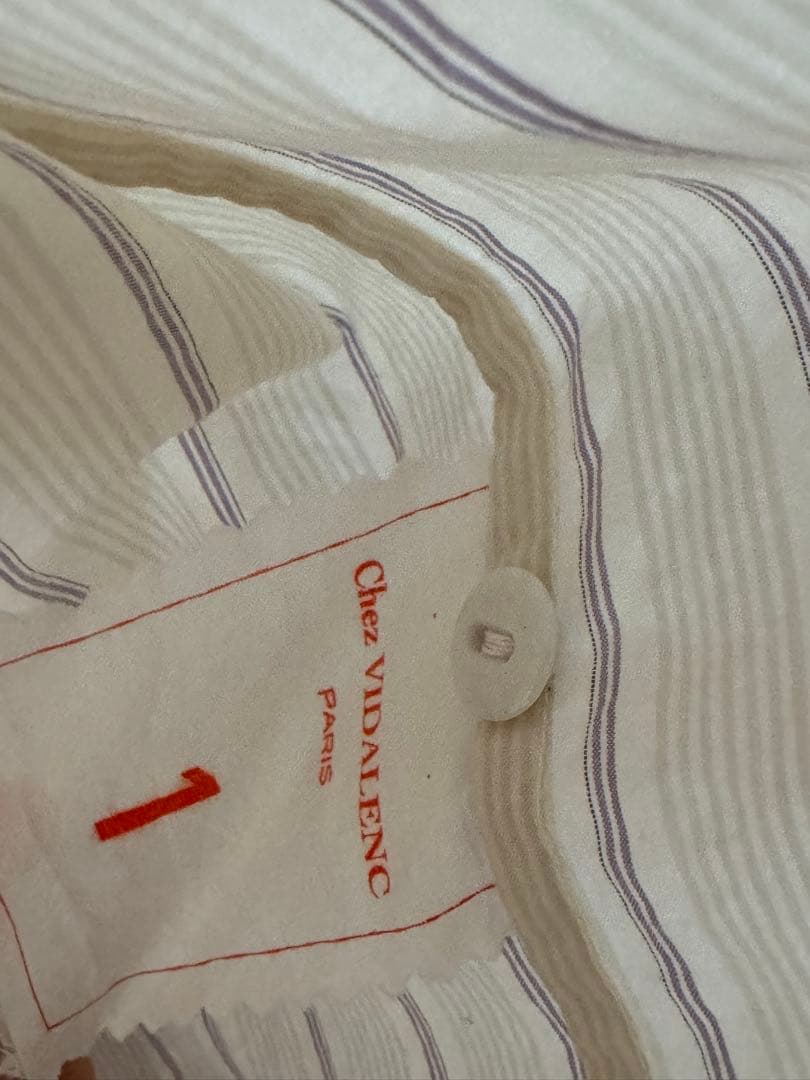 Chez VIDALENC ストライプシャツ - メルカリ