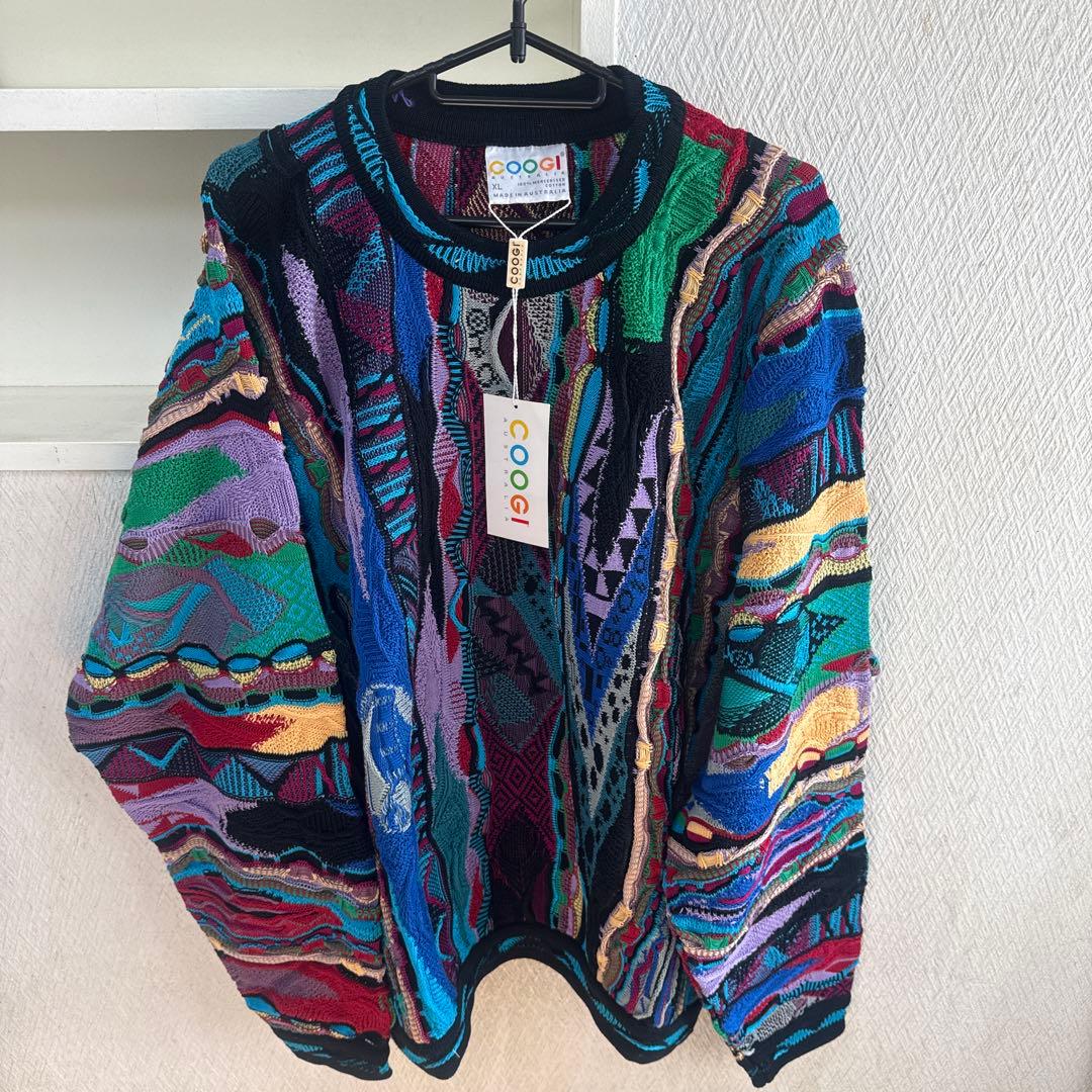 激レア☆COOGI マルチカラー3Dニットセーター XL - メルカリ