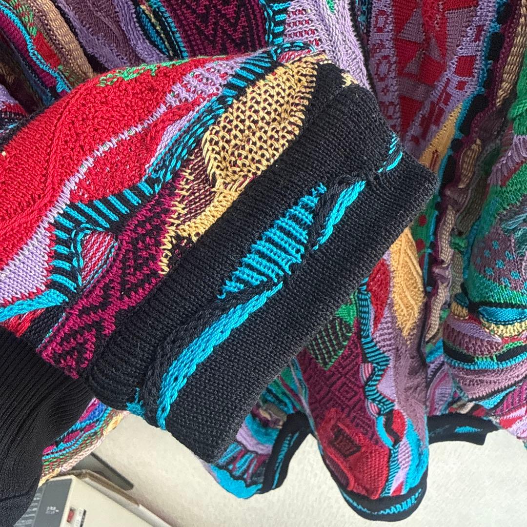 激レア☆COOGI マルチカラー3Dニットセーター XL - メルカリ