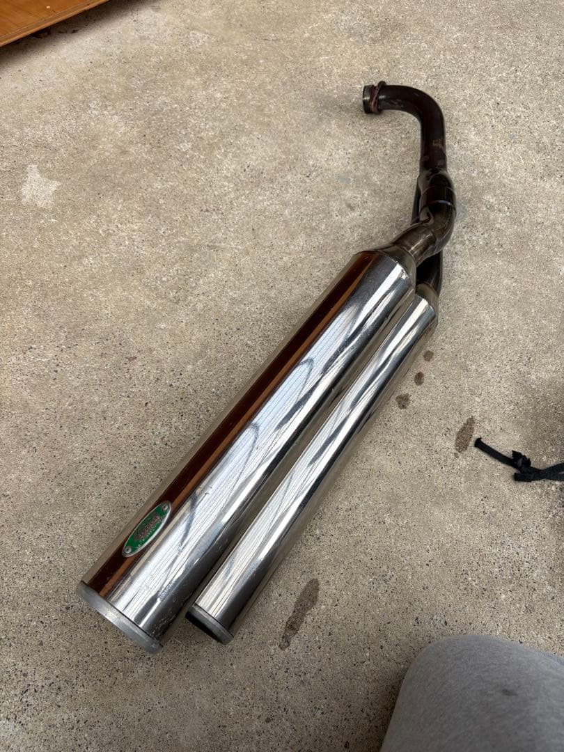 SG03J マジェスティc OVER RACING FOKKER ツインマフラー - メルカリ