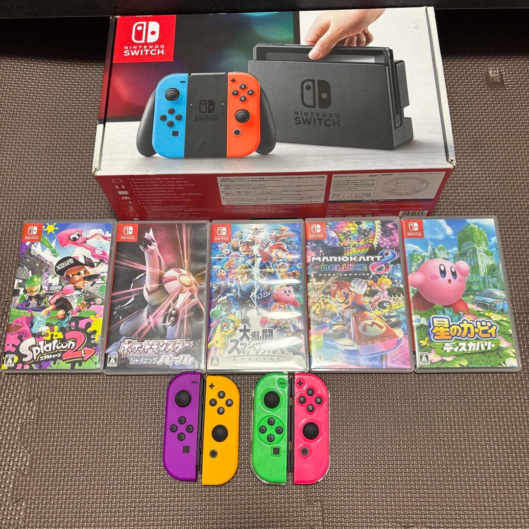 【早い者勝ち:美品】スイッチ本体 Joy-Con 4本セット Nintendo Switch 本体 Joy-Con 4色セット ジャンク
