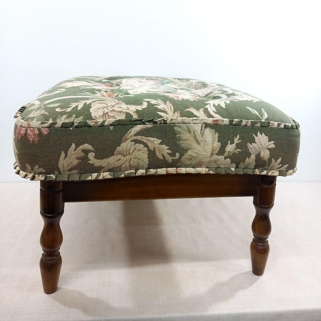 カリモク karimoku コロニアル オットマン 花柄 レトロビンテージ