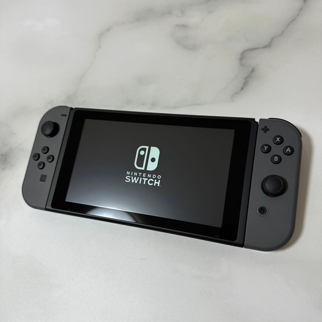極美品】Nintendo Switch 本体 グレー バッテリー強化版 - メルカリ