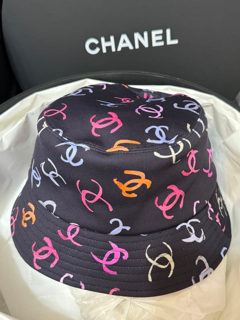 CHANEL シャネル バケハ バケットハット 帽子 ココマーク ブラック 黒