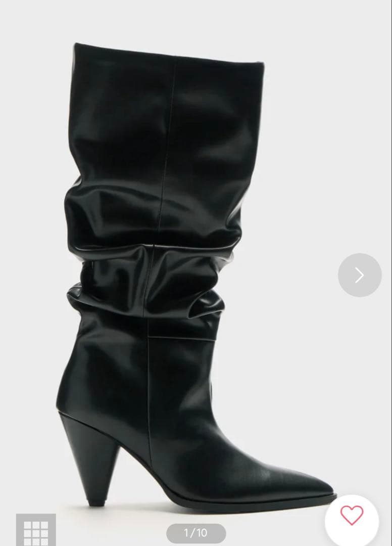 【LISA×ALM.】CAT GATHER BOOTS ブーツ　zara LISA×ALM. COLLECTION CAT GATHER BOOTS White / Black JPY 25,300