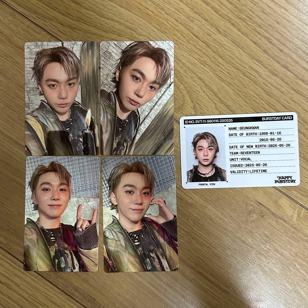 SEVENTEEN スングァン BURSTDAY トレカ ID コンプ セット - メルカリ