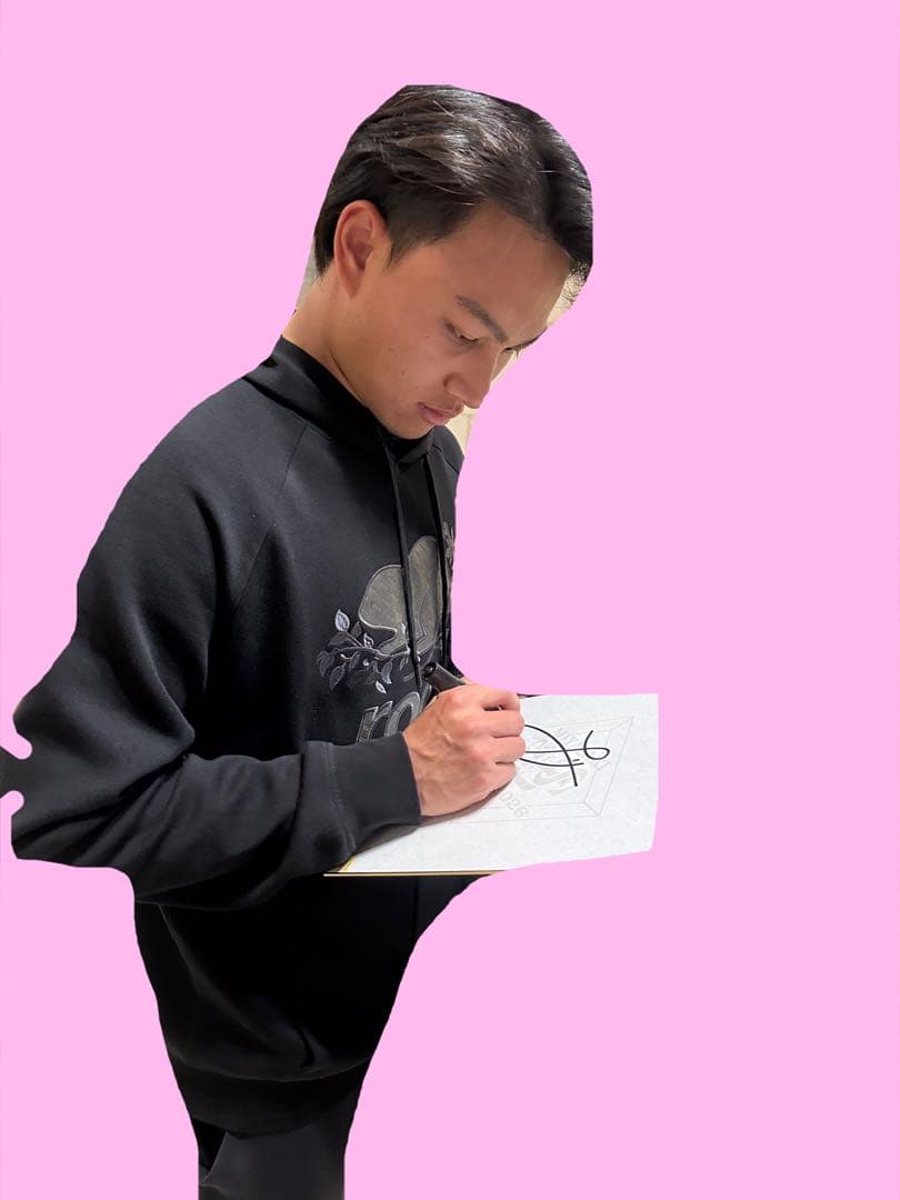 ソフトバンクホークス 徐若熙 直筆サイン色紙 シュー・ルオシー