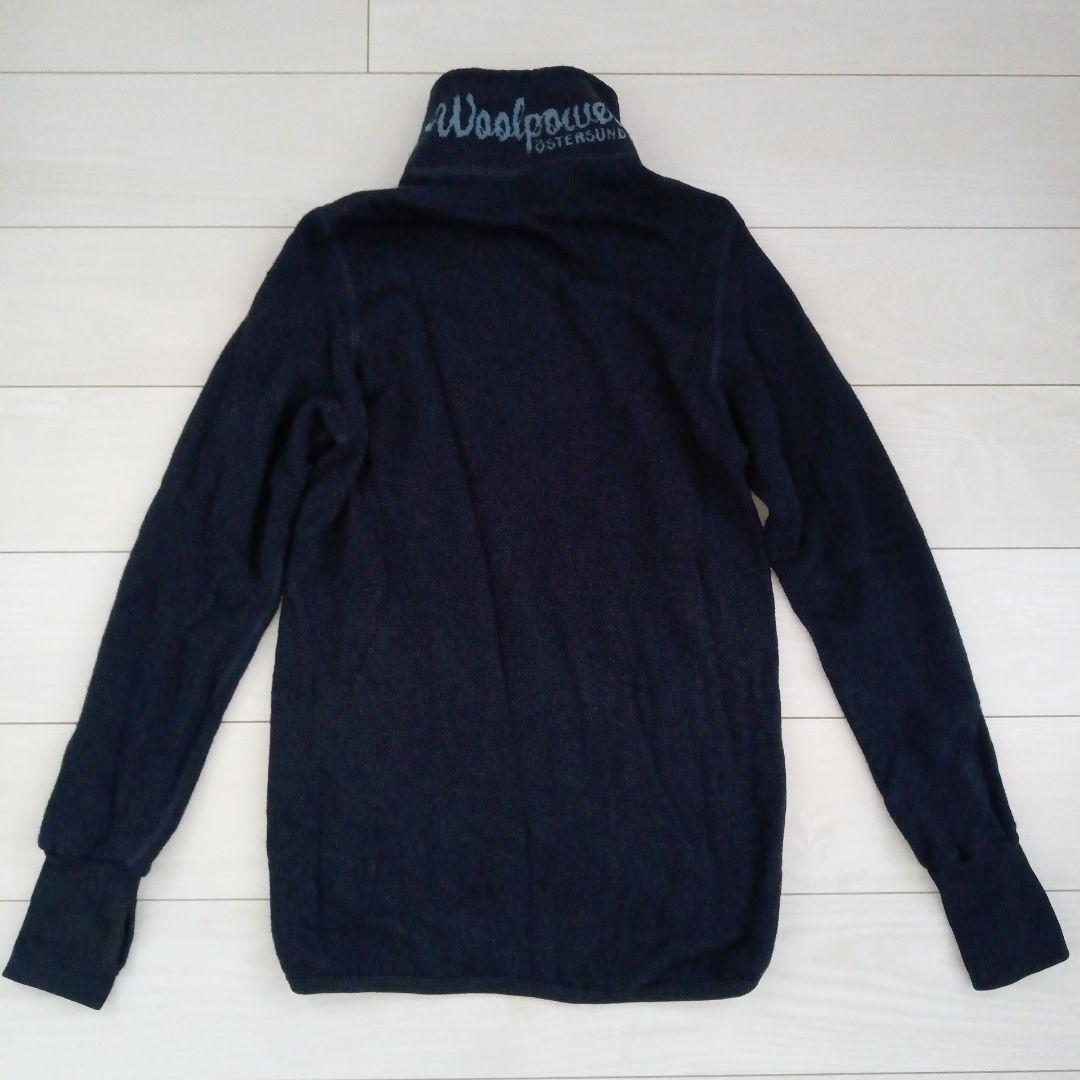 ウールパワー フルジップ ジャケット 400 サイズM ネイビー - メルカリ