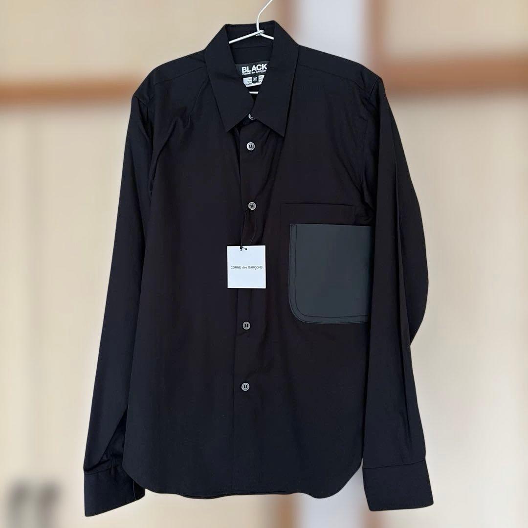 新品未使用 ブラックコムデギャルソン 長袖シャツ ブラウス COMME des GARCONS（コムデギャルソン） プレイ COMME des GARCONS