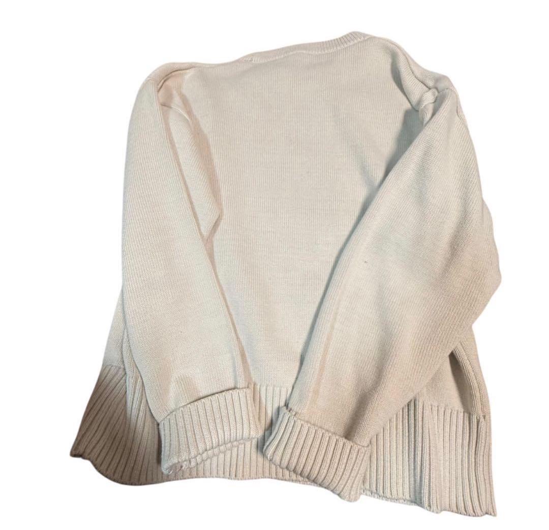 ami paris アミパリ ニット ベージュ Lサイズ - メルカリ