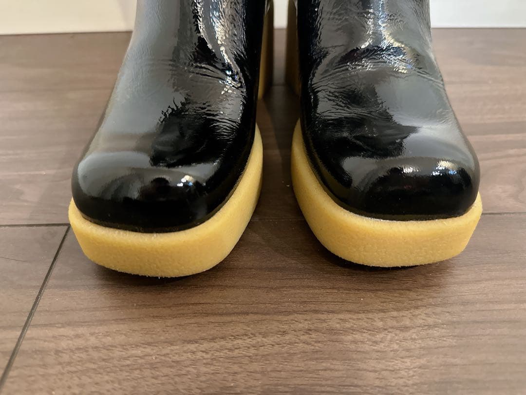 美品 miumiu ミュウミュウ パテント ロングブーツ - 靴人気 商品 通販