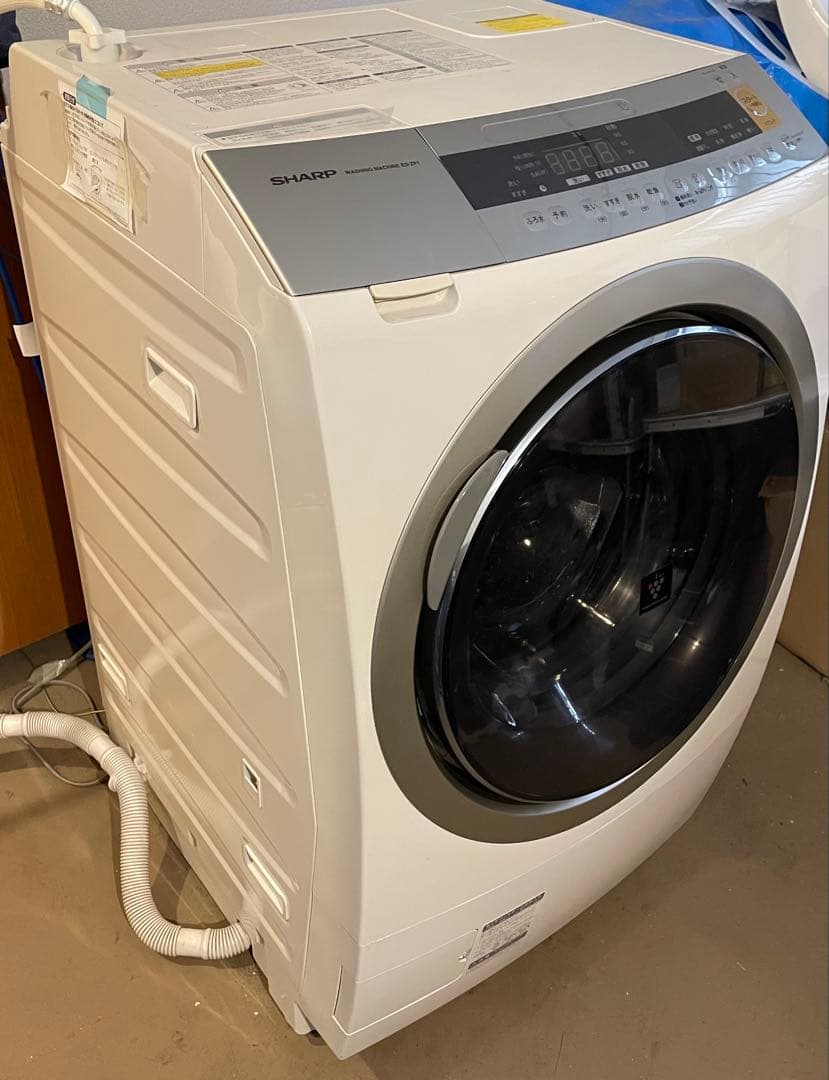 2017年式 SHARP 全自動ドラム式洗濯乾燥機 ES-ZP1-NR Amazon | シャープ ドラム式洗濯乾燥機 プラズマクラスター搭載 10Kg