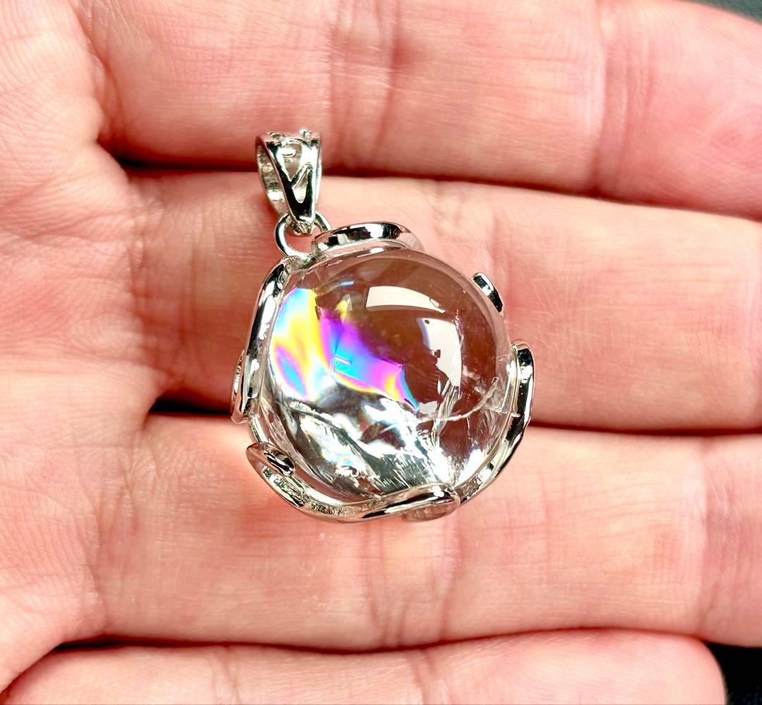 椿　永遠の愛を願う水晶の究極形態　虹のマスターウラルレムリアンスフィアPT