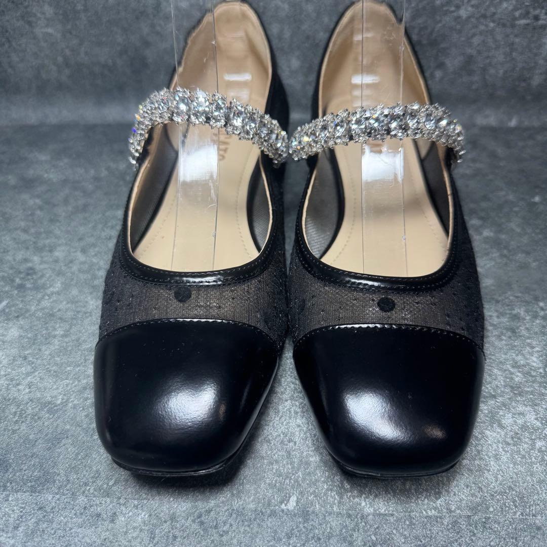 新品 STACCATO ドットヌーディー メリージェーン定価22500 23.5