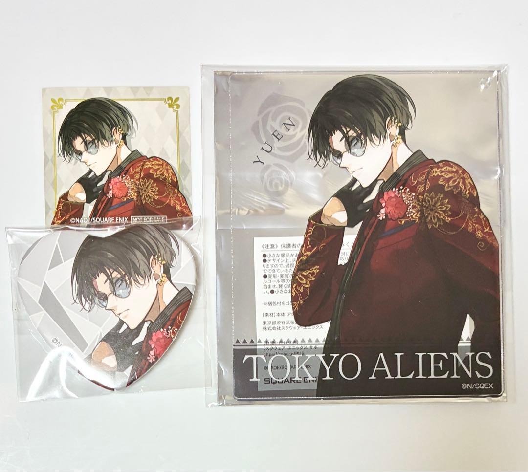 東京エイリアンズ 憂炎 ドレスアップ ハート 缶バッジ 特典 ステッカー